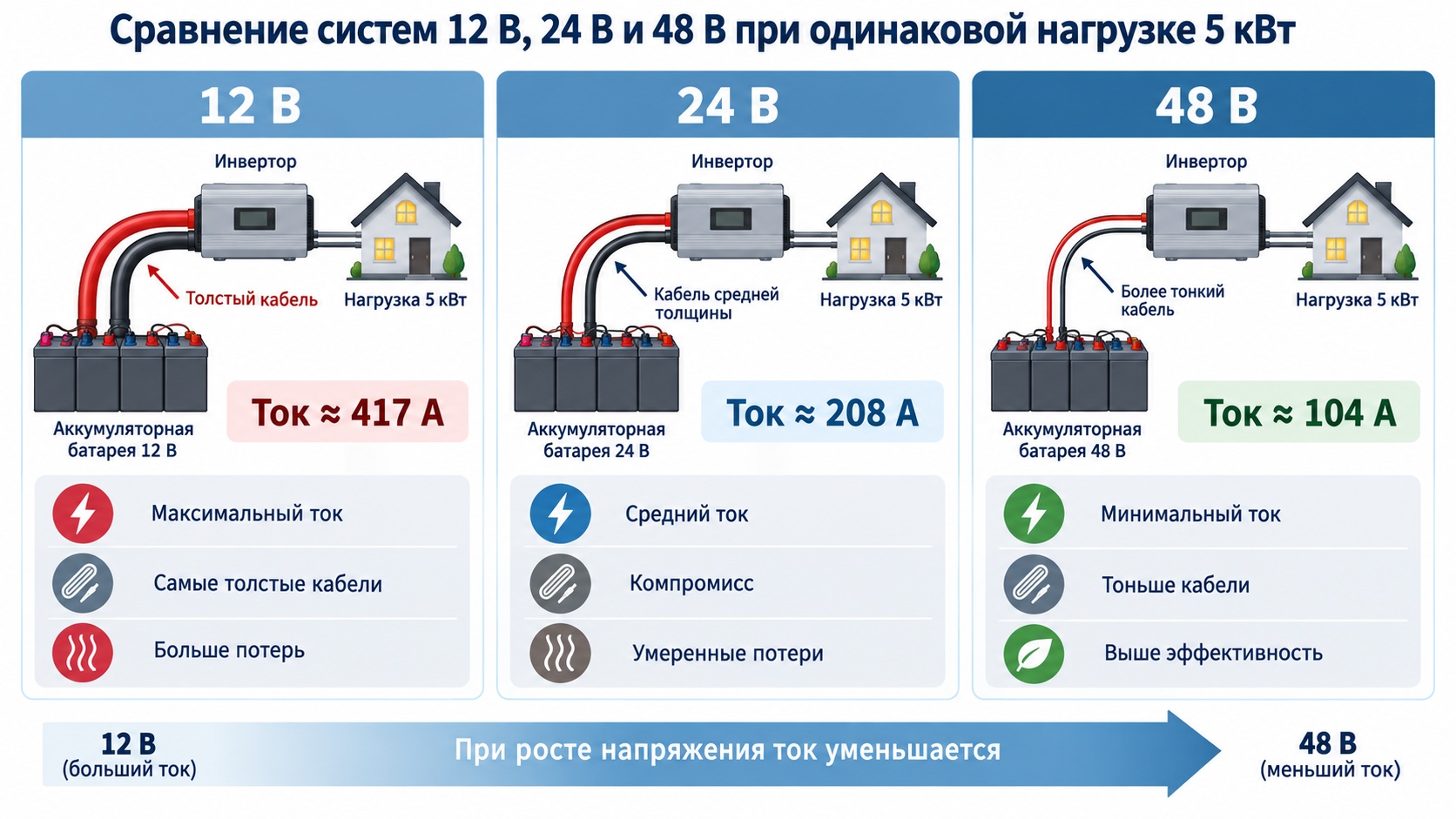 Системы на разном напряжении