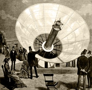 Augustine Mouchot аппарат по концентрации солнечных лучей